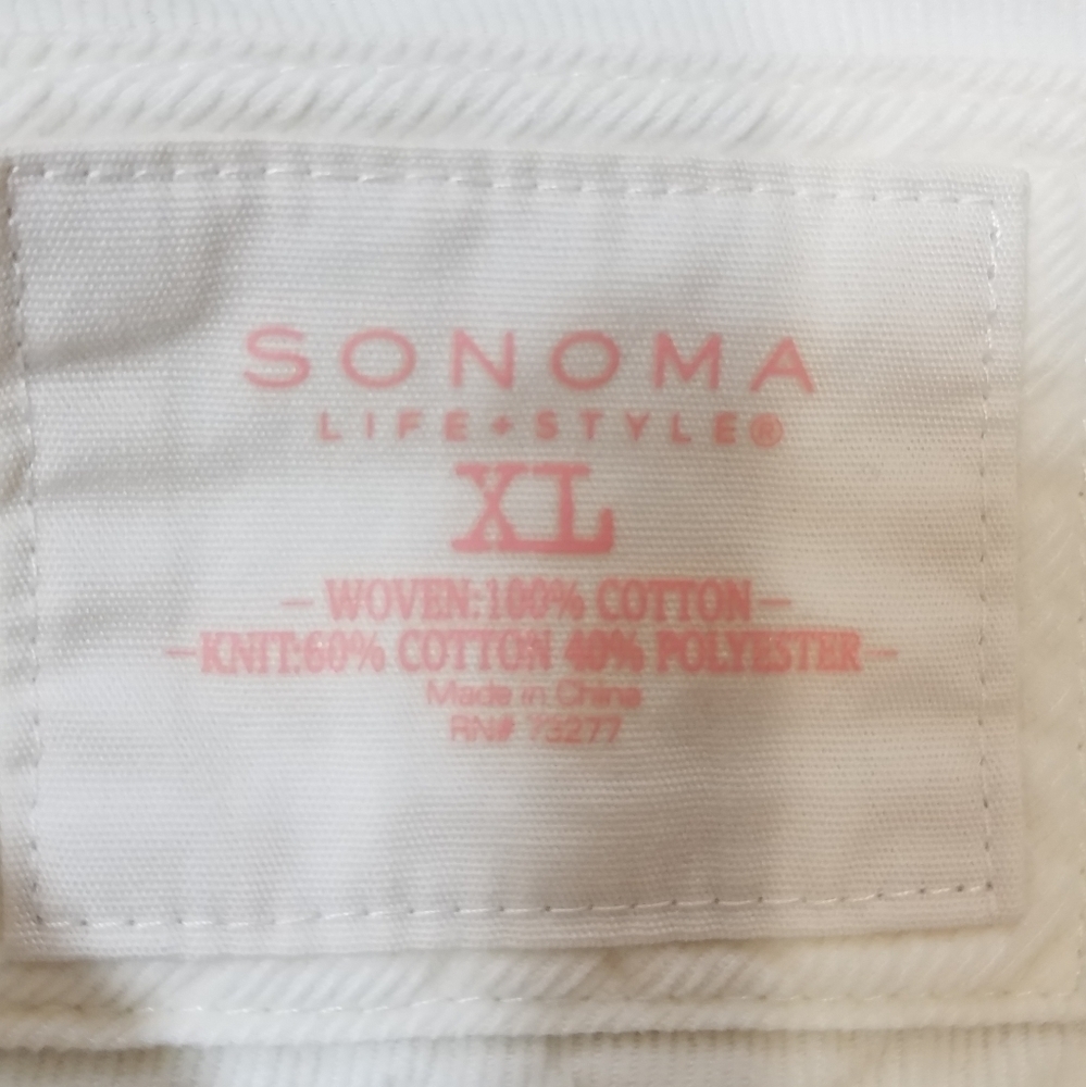 SONOMA Cream Corduroy Buttoned Shirt - Picture 6 of 6